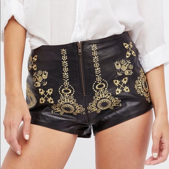 Understated Leather x Free People Outlaw Shorts - Picture 2 of 7